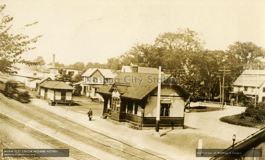 Postcard: Railroad Station, Wilmington, Massachusetts